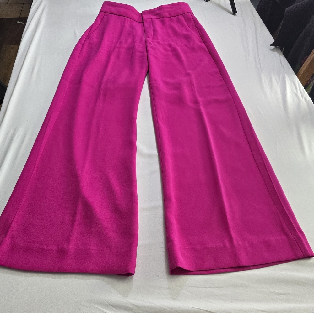 Banana Republic Pink Wide-Leg Pants